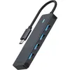 Image de Hub USB-C Rapoo gris USB-C vers USB-A