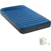 Image de INTEX 64011 - Lit à air - Twin Dura-Beam Truaire incl. pompe à air USB (bleu, 99x191x22cm) Matelas à air Lit de camping