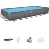 Image de BESTWAY Ensemble de piscine hors sol tubulaire - APX 365 - 956 x 488 x 132 cm - Rectangulaire