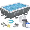 Image de Bestway 10in1 piscine de jardin à crémaillère 282 x 196 x 84cm 56629N