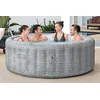 Image de Bestway® LAY-Z-SPA® Spa à économie d'énergie Bali AirJet  avecApp + groupe de pompage UltraFit  intégré, pour 6 personnes Ø 196 x 71 cm, aspect rotin (gris clair)