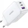 Image de UGREEN Nexode USB-A+2*USB-C 65W GaN Tech Fast Charger blanc