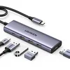 Image de UGREEN Hub USB C HDMI 4K 100W PD Charge 3 Data Ports 5 en 1 Adaptateur Multiport Compatible avec iPhone 16 15 Série MacBook Pro Mac Mini M4 2024 iPad Air Surface Galaxy S24 Tab S9 Ultra (Gris) en occasion ou reconditionné
