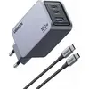 Image de Chargeur Ugreen Nexode Pro 100W 1xUSB-A avec Câble USB-C Gris