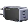 Image de Ugreen Nexode Air 65W sieninis kroviklis, USB + 2x USB-C pilkos spalvos Mobile computer, Mobile phone, Mouse, Laptop, Power bank, Tablet Grey AC Fast charging Indoor