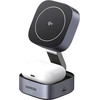 Image de Qi2 2W1 Chargeur Inductif Ugreen W702 Pour Iphone, Airpods, 15W (Gris)