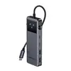 Image de Hub USB-C UGREEN UNO, 10 Gbps, HDMI 4K à 60 Hz, affichage LED intelligent, 2 ports USB-A, 2 ports USB-C, PD 100 W, compatibilité universelle