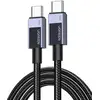 Image de Câble USB C PD 100W 20V 5A Charge Rapide QC 4.0 Nylon Tressé Compatible avec iPhone 17 Pro Max Air 16 MacBook iPad Pro Galaxy S25 Plus Ultra S24 A05S A35 A55 Redmi 14C A3 (3M) - Neuf