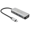 Image de HYPER HD41-GL station d'accueil USB 2.0 Type-C Noir, Gris