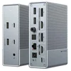 Image de Hyper USB-C HyperDrive Station d'accueil 15-en-1 (gen 2)   Connectivité USB-C 10Gbps et 100W PD   HDMI 2.0 (4K 60Hz)   DisplayPort 1.4 (4K 60Hz) - Gris