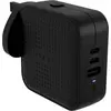 Image de Hyper HyperJuice 3-port GaN travel chargeur (70W)   USB-C1 70W Max, PD 3.0 et PPS   USB-C2 70W Max, PD 3.0 et PPS   Compatible avec les appareils USB-C et USB-A - Noir
