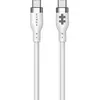 Image de HYPER HyperJuice 240W Câble USB-C en silicone vers USB-C (6ft/2m) - Blanc