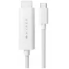 Image de Connecteur Usb-c Mâle 24 Broches Blanc, Câble Hdmi Type A 2,5 Mm Mâle 19 Broches