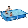 Image de Bestway   Piscine Hors Sol Rectangulaire 221x150 Cm   Hauteur 43 Cm   Capacité 1200 L   Structure Métal Anti-rouille   Murs En Pvc