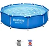 Image de Piscine Hors Sol Steel Pro Ronde 305 X 76 Cm Bleu Clair - Bestway
