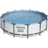 Image de Bestway 56950 Steel Pro Max Frame Pool Set complet, rond, avec pompe de filtration, échelle de sécurité & bâche 427 x 107 cm