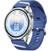 Image de Huawei Watch GT 7, modèle 46 mm, montre connectée bleue et blanche avec écran AMOLED, dotée de fonctionnalités pour le ski et le vélo