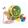 Image de Escargot en Bois à Tirer avec Jeu de Formes Amusant pour Enfants - Neuf