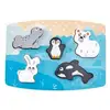Image de Puzzle Tactile des Animaux Polaires - Éveillez les Sens de Votre Enfant - Neuf