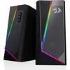 Image de Redragon GS520 RGB Haut-parleurs de Bureau, Haut-parleurs stéréo 2.0 pour PC avec 6 Modes LED colorés, Son amélioré et contrôle du Volume Facile d'accès, Alimentation USB avec câble 3,5 mm en occasion ou reconditionné