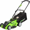 Image de Greenworks G40LM41 tondeuse à gazon Tondeuse à gazon poussée Batterie Noir, Vert