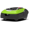 Image de Greenworks 2505507 Tondeuse à gazon fr Tondeuse robot Batterie noire, verte