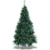 Image de COSTWAY 210 cm Arbre de Noël artificiel, Sapin de Noël avec support métallique, Arbre de Noël avec aiguilles en PVC, Arbre de Noël artificiel idéal pour la maison, le bureau, les magasins et les hôtels, Vert