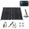 Image de Kit Panneau Solaire 80w 100a 12v Batterie Chargeur Contrôleur Caravane Bateau Extérieur