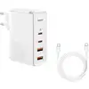 Image de Chargeur USB-C Baseus Gan2 Pro Chargeur Rapide 100W 4Xusb Blanc - Neuf