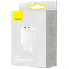 Image de Chargeur secteur Compact 2x ports USB-A + 1x port USB-C 30W (Blanc) - Neuf