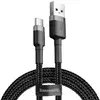 Image de Baseus CATKLF-CG1 câble USB 2 m USB A USB C Noir, Gris - Neuf