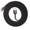 Image de Baseus CATKLF-U91 câble USB USB 2.0 3 m USB A USB C Noir, Rouge - Neuf