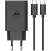 Image de Motorola Charger TurboPower 68 GaN w/ 6.5A USB-C cable, Black - Neuf