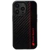 Image de Coque Rigide Noire Audi À Rayures En Fibre De Carbone Pour Iphone 13 Pro Max 6,7 Pouces Aus-tpupcip13pm-r8/d1-bk