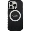 Image de Coque Magsafe Audi Iml Avec Grand Logo Pour Iphone 15 Pro 6.1 Noir/noir Rigide Au-imlmip15p-q5/d2-bk
