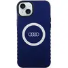 Image de Coque Rigide Audi Iml Avec Grand Logo Magsafe Pour Iphone 15 Plus / 14 Plus 6,7 Pouces, Bleu Marine, Au-imlmip15m-q5/d2-be