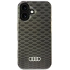 Image de Coque Rigide Noire/noire À Motif De Surpiqûres Audi Iml Pour Iphone 16 6.1 (au-imlmip16-q5/d3-bk)