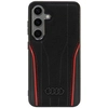 Image de Étui Rigide Audi En Cuir Véritable Magsafe S24 S921 Noir Et Rouge Au-tpupcs24-r8/d3-rd