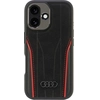 Image de Audi Genuine Leather Magsafe Iphone 166.1 Czarno-Czerwony/Black-Red Hardcase Au-Tpupcmip16-R8/D3-Rd