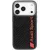 Image de Coque iPhone 17 Pro fibre de carbone Audi R8 MagSafe noir rouge Logo