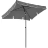 Image de Songmics   Parasol Rectangulaire 200 X 125 Cm   Protection Uv 50+   Mât En Acier Traité   Inclinaison Facile   Sac De Transport Inclus   Anthracite Gpu25gy