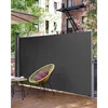 Image de Songmics   Paravent Brise Vue Extérieur 350 X 160 Cm   Aluminium Antirouille   Protection Visuelle Jusqu'à 3 M   Gsa165g