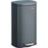 Image de Songmics - Poubelle Cuisine 30l, Poubelle À Pédale, Avec Couvercle À Fermeture En Douceur, Seau Intérieur, En Acier, Gris