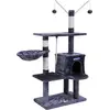 Image de SONGMICS Arbre à grimper 134cm Arbre à chat avec niche de repos Cavité Jeu de société 134cm PCT35G