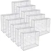 Image de Songmics   Gabion Pour Pierre 100 X 80 X 30 Cm   Acier Galvanisé 4 Mm   Assemblage Sans Outil   Mur Décoratif Modulable