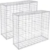 Image de Songmics   Gabion Pour Pierre 100 X 80 X 30 Cm   Acier Galvanisé 4 Mm   Maille 5 X 10 Cm   Assemblage Sans Outil   Décoration De Jardin
