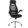 Image de SONGMICS Chaise de bureau Chaise pivotante Fauteuil de bureau Chaise de bureau noir OBN86BK