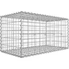 Image de Songmics - Gabion Pour Pierre, 100 X 50 X 50cm, Cloture Gabion, Cage En Métal, Panier À Pierre, Maille 5 X 10 Cm, Galvanisé, Mur, Paterre, Décoration De Jardin, Argent