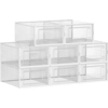 Image de SONGMICS Boîtes à chaussures Lot de 8 boîtes de rangement Organiseur à chaussures taille 44 blanc