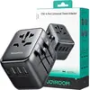 Image de Joyroom JR-TCW01 Adaptateur de prise de voyage 17W - EU/US/UK/JP/AU/CN, Noir